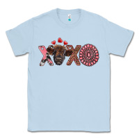 Dusty Blue xoxo calf and gemstone Classic Tee - RanaPortraitStore