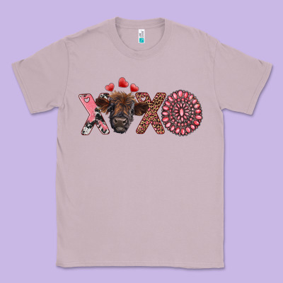 Xoxo Calf And Gemstone Classic Tee Designed By Ranaportraitstore