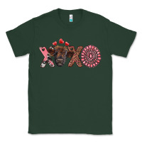 Sports Green xoxo calf and gemstone Classic Tee - RanaPortraitStore