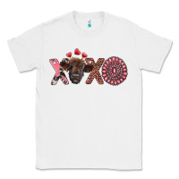 White xoxo calf and gemstone Classic Tee - RanaPortraitStore
