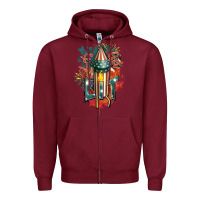 Burgundy Let's get lit Zipper Hoodie - FaDigitalArtStudio
