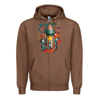 Chestnut Let's get lit Zipper Hoodie - FaDigitalArtStudio