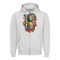 Dove Grey Let's get lit Zipper Hoodie - FaDigitalArtStudio