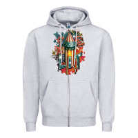 Heather Grey Let's get lit Zipper Hoodie - FaDigitalArtStudio