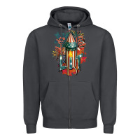 Smoke Let's get lit Zipper Hoodie - FaDigitalArtStudio