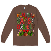Chestnut I'm the sassy on the elf Long Sleeve Tee - NancyCooperArtShop