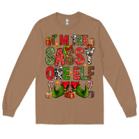 Toasted Coconut I'm the sassy on the elf Long Sleeve Tee - NancyCooperArtShop