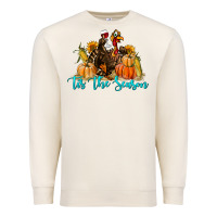 Sandshell Western Fall Turkey Tis The Season Premium Sweatshirt - LillyAllenDesigns