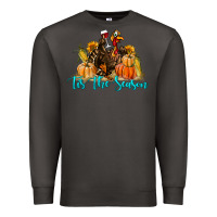Smoke Western Fall Turkey Tis The Season Premium Sweatshirt - LillyAllenDesigns