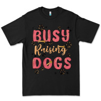 Black busy raising dogs Premium Tee - MaliasSmallBusiness