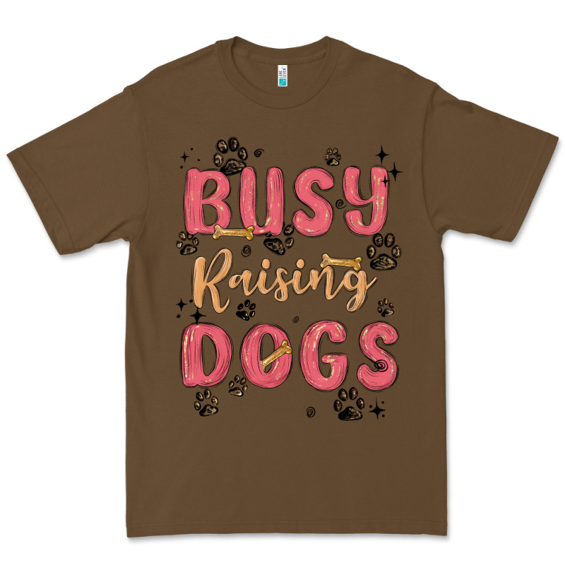 Busy Raising Dogs Premium Tee by MaliasSmallBusiness | Teevron