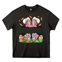 Asphalt easter costom name rabbit Heavy Core Tee - MaliasSmallBusiness