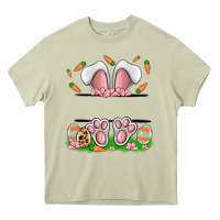 Mossy easter costom name rabbit Heavy Core Tee - MaliasSmallBusiness