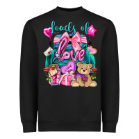 Black Loads of love truck Valentine's Day Heavyweight Sweatshirt - HowdyJamesFarm