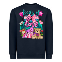 Navy Loads of love truck Valentine's Day Heavyweight Sweatshirt - HowdyJamesFarm