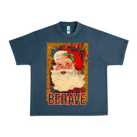 Midnight Navy Santa Behave Urban Heavy Tee - Bettercallsaul