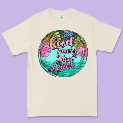 Good Times And Tan Lines Premium Tee Designed By Jahusdesignshop