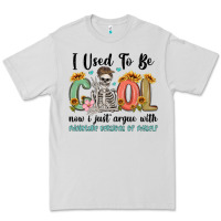 Dove Grey i used to be cool now i just argue with miniature Premium Tee - MaliasSmallBusiness