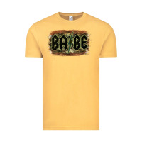 Vintage Mustard Camouflage Patterned Babe Tried Vintage Tee - Bettercallsaul