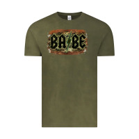 Vintage Olive Camouflage Patterned Babe Tried Vintage Tee - Bettercallsaul