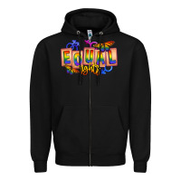 Black Equal rights Zipper Hoodie - FaDigitalArtStudio