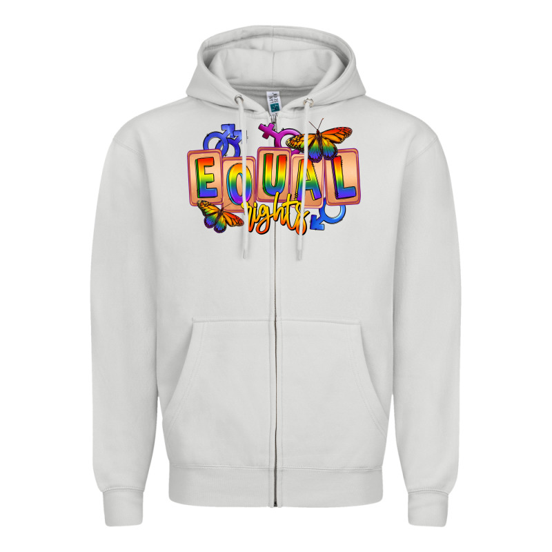 Equal Rights Zipper Hoodie by FaDigitalArtStudio | Teevron