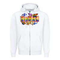White Equal rights Zipper Hoodie - FaDigitalArtStudio