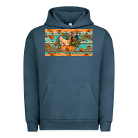 Pigment Midnight Navy Fall coop animals pumpkin Urban Hoodie - Artiststas
