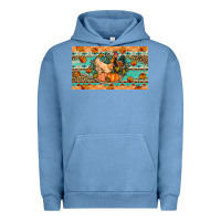 Pigment Pebble Blue Fall coop animals pumpkin Urban Hoodie - Artiststas