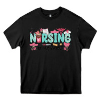 Black nursing in my heart Heavy Core Tee - MaliasSmallBusiness