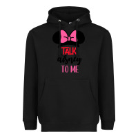 Black Minnie Mouse Heavyweight Hoodie - CowhideDigitalArt