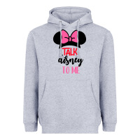 Heather Grey Minnie Mouse Heavyweight Hoodie - CowhideDigitalArt