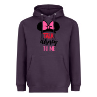 Plum Minnie Mouse Heavyweight Hoodie - CowhideDigitalArt