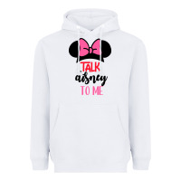 White Minnie Mouse Heavyweight Hoodie - CowhideDigitalArt
