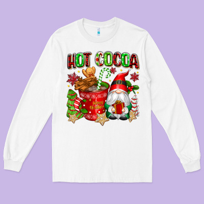 Hot Cocoa Long Sleeve Tee Designed By Texasbilliewilder