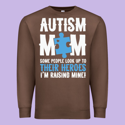 Lil Autism Mom Premium Sweatshirt Designed By Cowhidedigitalart