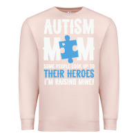 Pale Pink lil autism mom Premium Sweatshirt - CowhideDigitalArt