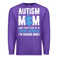 Purple lil autism mom Premium Sweatshirt - CowhideDigitalArt