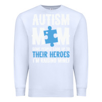 White lil autism mom Premium Sweatshirt - CowhideDigitalArt