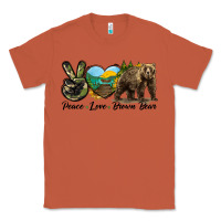 Copper Peace Love Brown Bear Classic Tee - LillyAllenDesigns