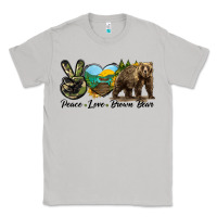 Moon Dust Peace Love Brown Bear Classic Tee - LillyAllenDesigns