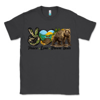 Smoke Peace Love Brown Bear Classic Tee - LillyAllenDesigns