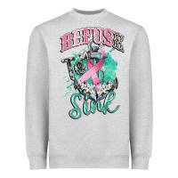 Heather Grey refuse to sink cancer Heavyweight Sweatshirt - CowGirlArtShop