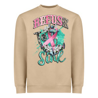 Mushroom refuse to sink cancer Heavyweight Sweatshirt - CowGirlArtShop