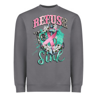 Storm refuse to sink cancer Heavyweight Sweatshirt - CowGirlArtShop
