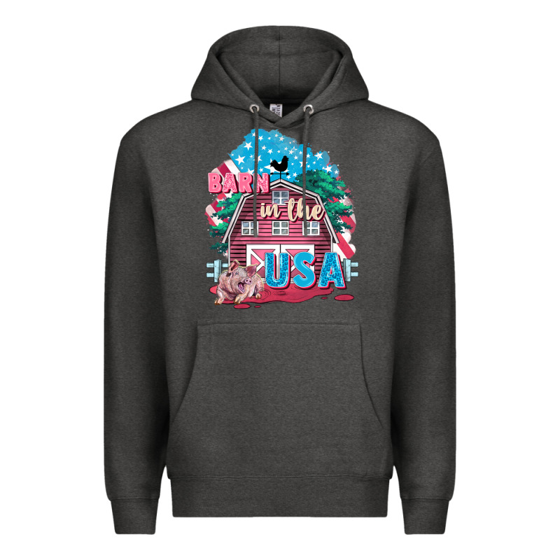 Barn In The Usa Premium Hoodie by FaDigitalArtStudio | Teevron