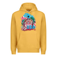 Mustard Barn in the USA Premium Hoodie - FaDigitalArtStudio