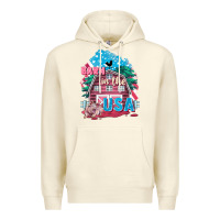 Sandshell Barn in the USA Premium Hoodie - FaDigitalArtStudio