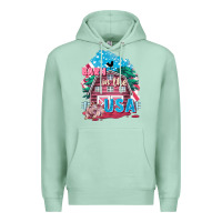 Seafoam Barn in the USA Premium Hoodie - FaDigitalArtStudio