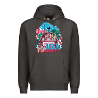 Smoke Barn in the USA Premium Hoodie - FaDigitalArtStudio